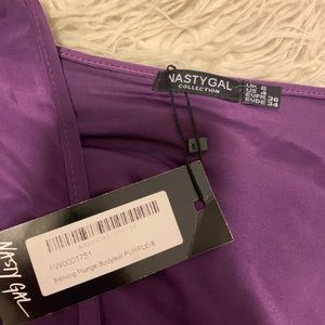 Nasty Gal Tops - Purple Nastygal Low-V Bodysuit Nasty Gal Tops - Purple Nastygal Low-V Bodysuit